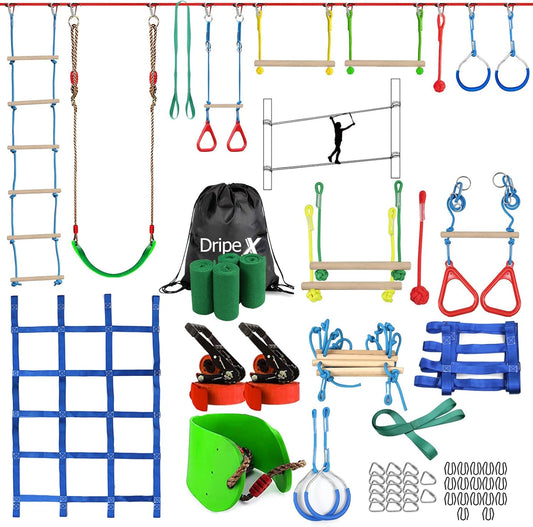 Ninja Warrior Obstacle Course for Kids Backyard