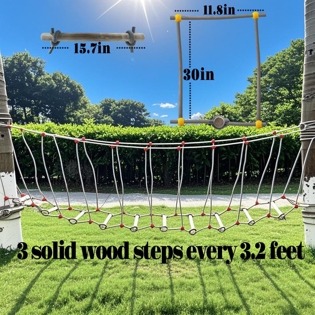 Outdoor Bridge Rope Ladder for Kids Rope Bridge