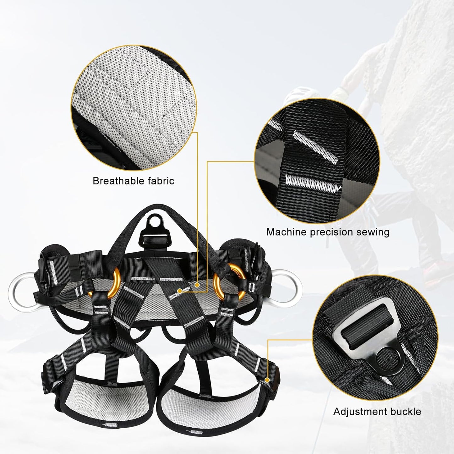 Tree Climbing Spurs Spikes with Adjustable Belt and Rope Climbing