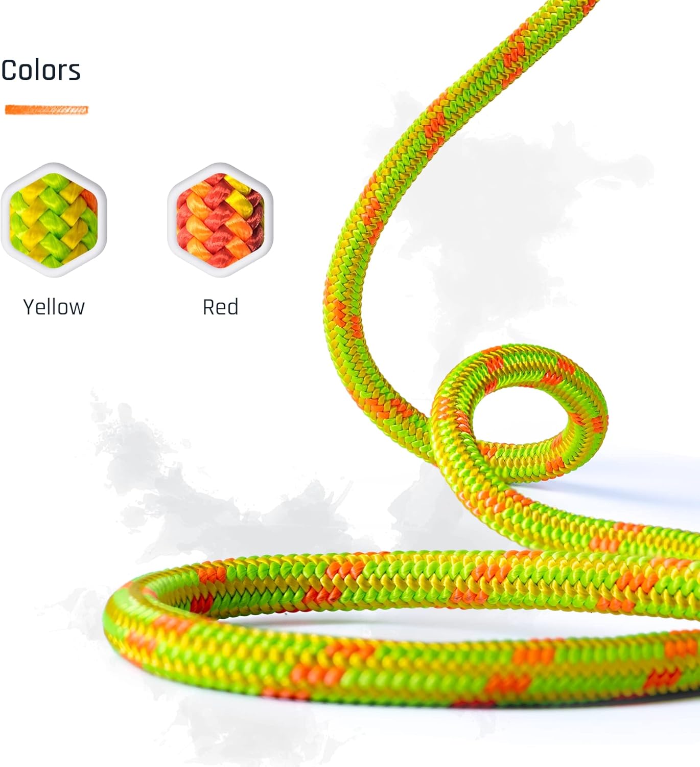 Arborist Rope 11.8mm x 150Ft High-Strength 24-Strands Static Climbing Rope