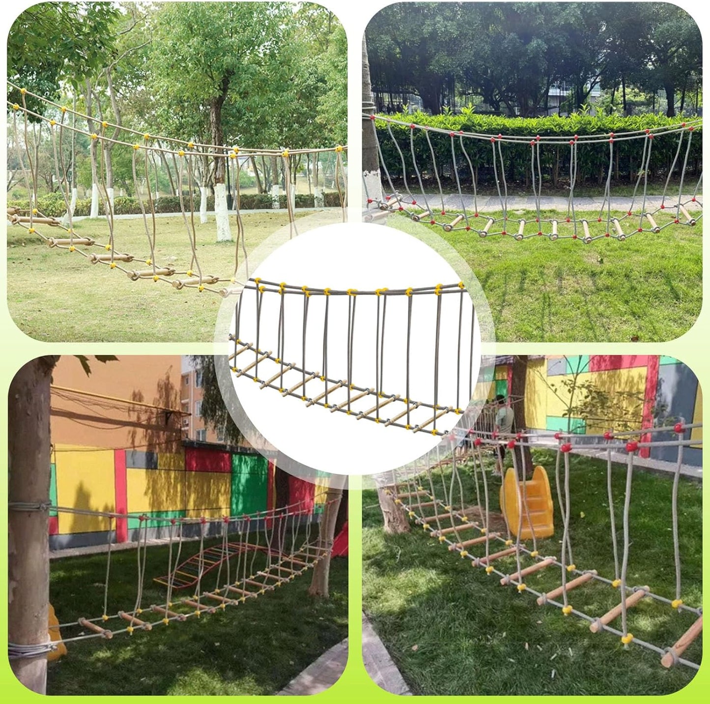 Outdoor Bridge Rope Ladder for Kids Rope Bridge