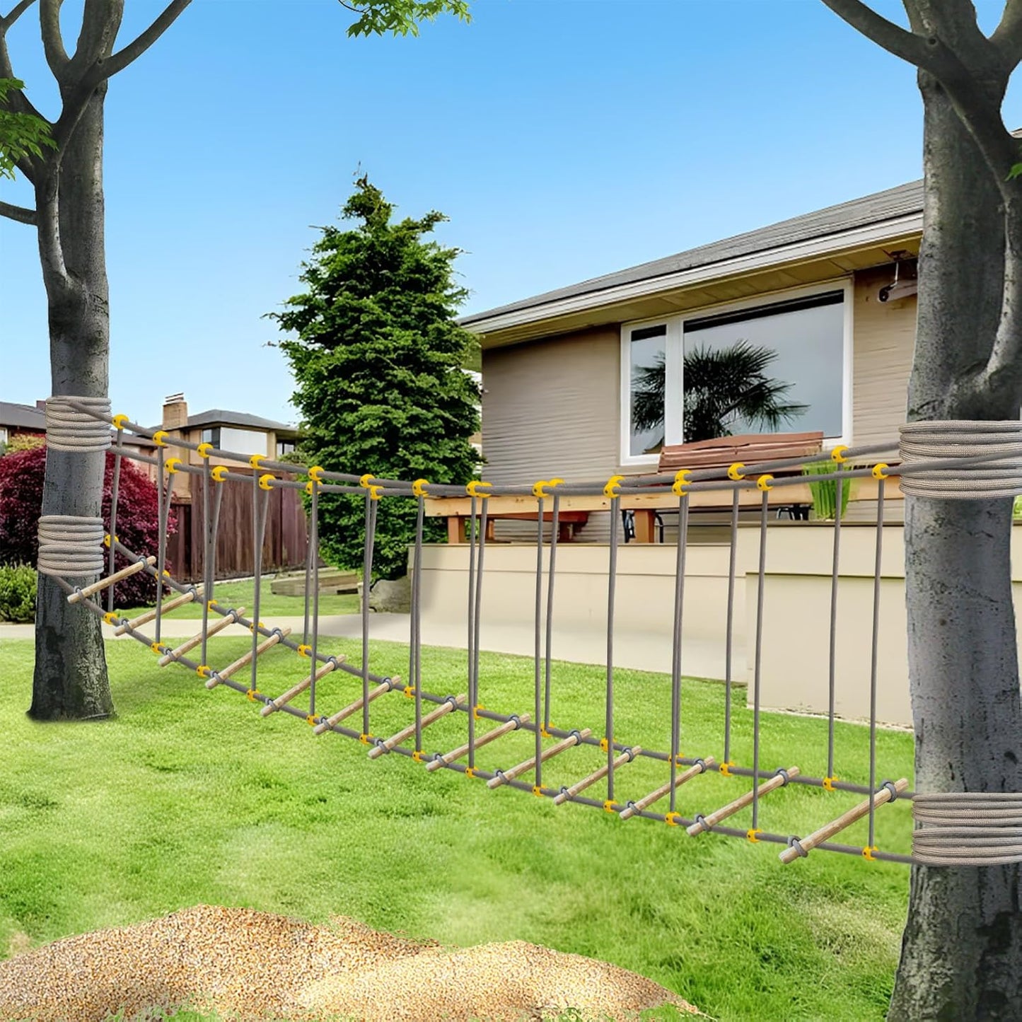 Outdoor Bridge Rope Ladder for Kids Rope Bridge